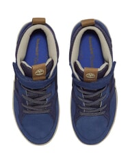 TIMBERLAND STONE JUMP MID Mixed leather sneakers dark blue - Baby Shoes - 3