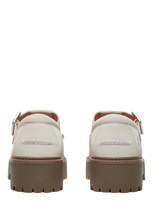 STONE STREET BUCKLE Leather platform shoe natural nubuck - Women&rsquo;s shoes