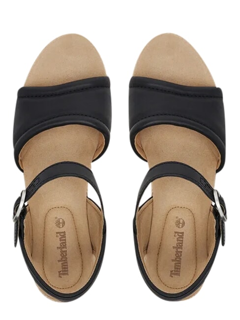 SANTORINI SUN Leather sandals black full grain - Women&rsquo;s shoes