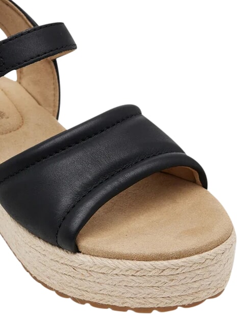 SANTORINI SUN Leather sandals black full grain - Women&rsquo;s shoes