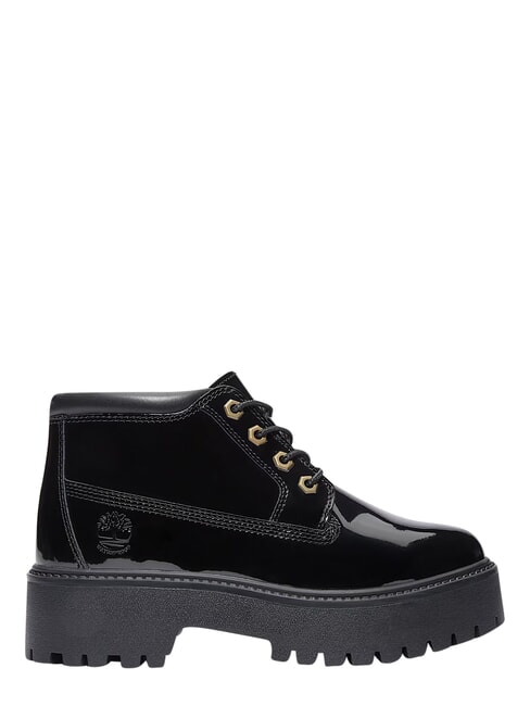 STONE STREET Waterproof leather ankle boot black patent leather - Women&rsquo;s shoes