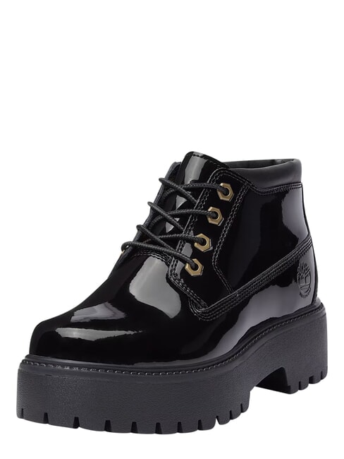 STONE STREET Waterproof leather ankle boot black patent leather - Women&rsquo;s shoes