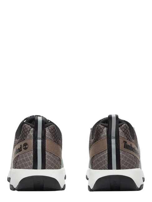 WINSOR TRAIL Mixed leather sneakers taupe mesh - Men&rsquo;s shoes