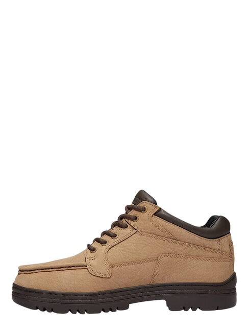 HERITAGE Leather ankle boot md beige nubuck w dk brn - Men&rsquo;s shoes