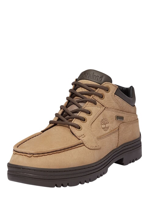 HERITAGE Leather ankle boot md beige nubuck w dk brn - Men&rsquo;s shoes