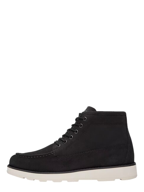 BRITTON MILLS Leather boots black suede - Men&rsquo;s shoes