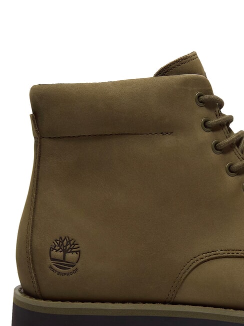 ALDEN BROOK Waterproof leather ankle boot dark olive nubuck - Men&rsquo;s shoes