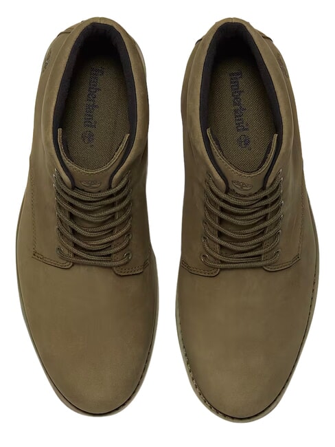 ALDEN BROOK Waterproof leather ankle boot dark olive nubuck - Men&rsquo;s shoes