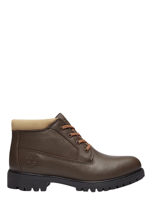 PREMIUM MID  Waterproof leather ankle boots dark brown fg w olv - Men&rsquo;s shoes