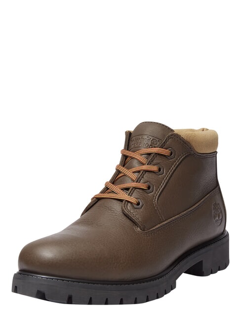 PREMIUM MID  Waterproof leather ankle boots dark brown fg w olv - Men&rsquo;s shoes