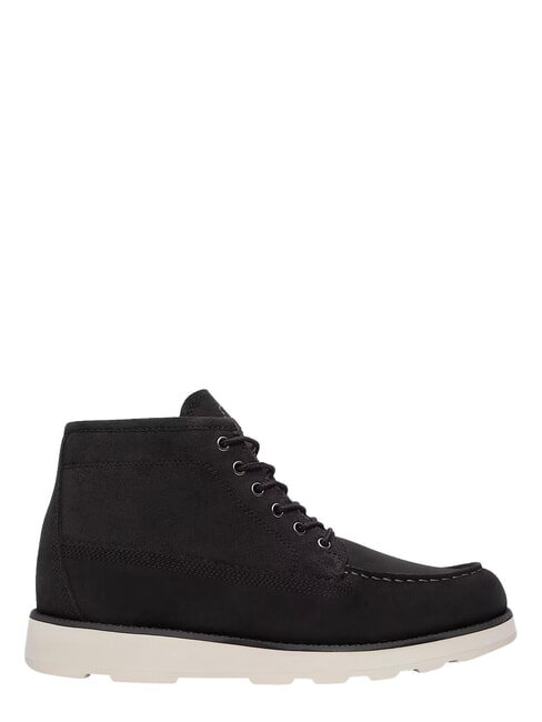 BRITTON MILLS Leather boots black suede - Men&rsquo;s shoes