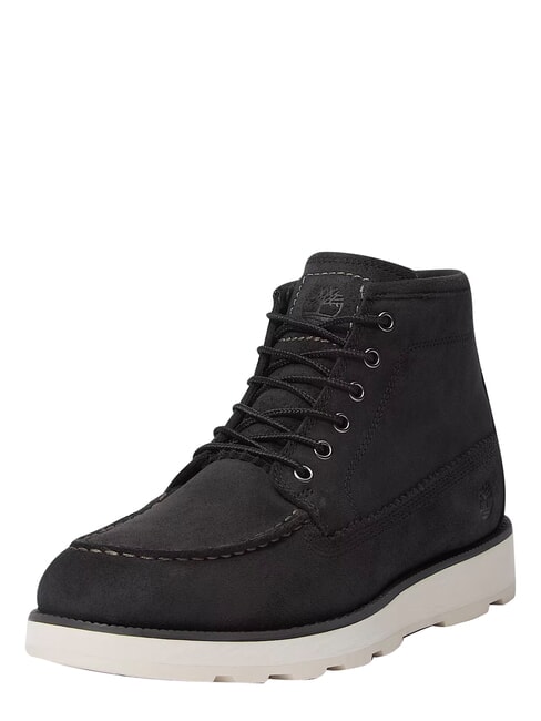 BRITTON MILLS Leather boots black suede - Men&rsquo;s shoes