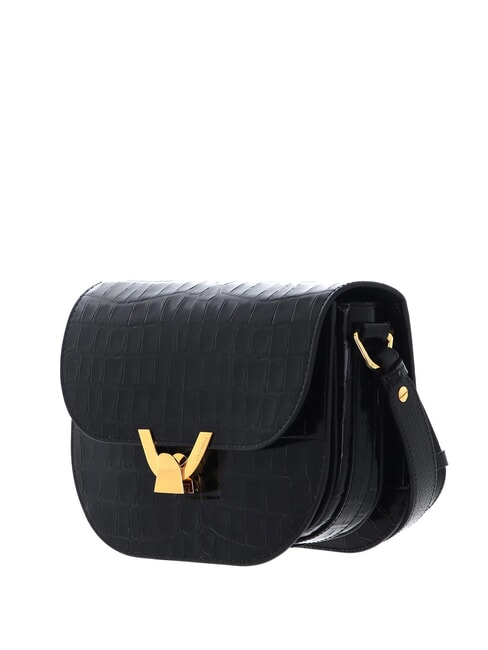 CAMPIONARIO - DEW CROCO SHINY SOFT Mini shoulder bag Black - Women&rsquo;s Bags