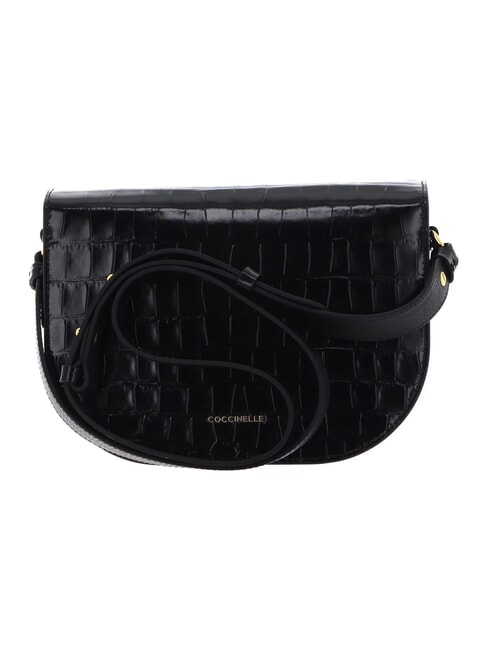 CAMPIONARIO - DEW CROCO SHINY SOFT Mini shoulder bag Black - Women&rsquo;s Bags