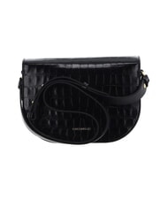 COCCINELLE CAMPIONARIO - DEW CROCO SHINY SOFT Mini shoulder bag Black - Women&rsquo;s Bags - 3