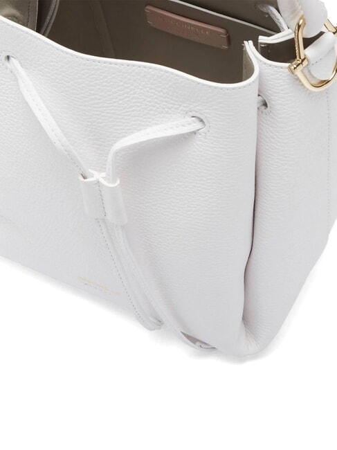 CAMPIONARIO - ECLYPS Bucket bag in hammered leather brilliant white - Women&rsquo;s Bags