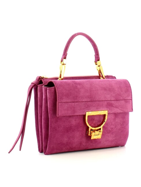 CAMPIONARIO - ARLETTIS SUEDE DROPLET Mini leather bag with shoulder strap pulp pink - Women&rsquo;s Bags