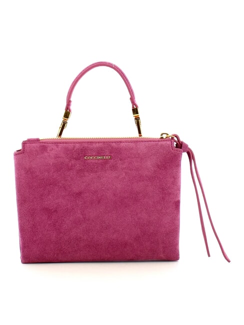 CAMPIONARIO - ARLETTIS SUEDE DROPLET Mini leather bag with shoulder strap pulp pink - Women&rsquo;s Bags