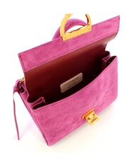 COCCINELLE CAMPIONARIO - ARLETTIS SUEDE DROPLET Mini leather bag with shoulder strap pulp pink - Women&rsquo;s Bags - 4