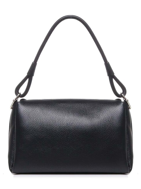 CAMPIONARIO - ECLYPS Shoulder bag in hammered leather Black - Women&rsquo;s Bags