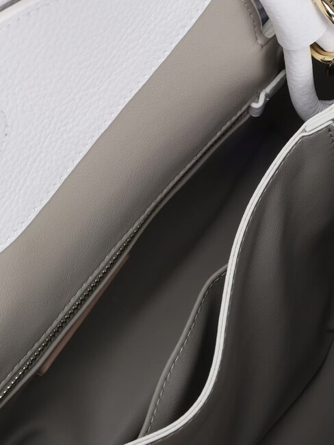 CAMPIONARIO - ECLYPS Shoulder bag in hammered leather brilliant white - Women&rsquo;s Bags