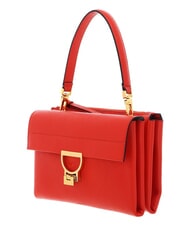 COCCINELLE CAMPIONARIO - ARLETTIS SIGNATURE Leather bag with logo shoulder strap gazpacho - Women&rsquo;s Bags - 2