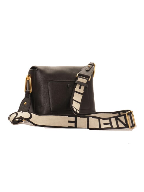 CAMPIONARIO - LIYA SIGNATURE Hammered leather shoulder bag Black - Women&rsquo;s Bags
