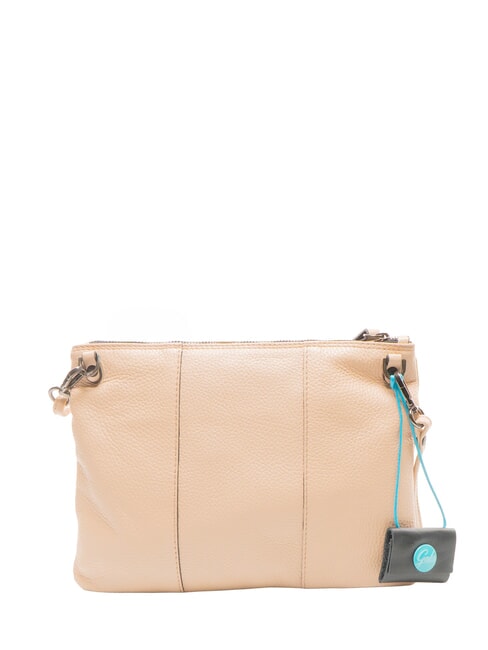 BEYONCE Medium leather clutch bag with shoulder strap nude - Women&rsquo;s Bags