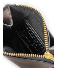 THE BRIDGE STORY Leather coin purse Black Gold - Women&rsquo;s Wallets - 3