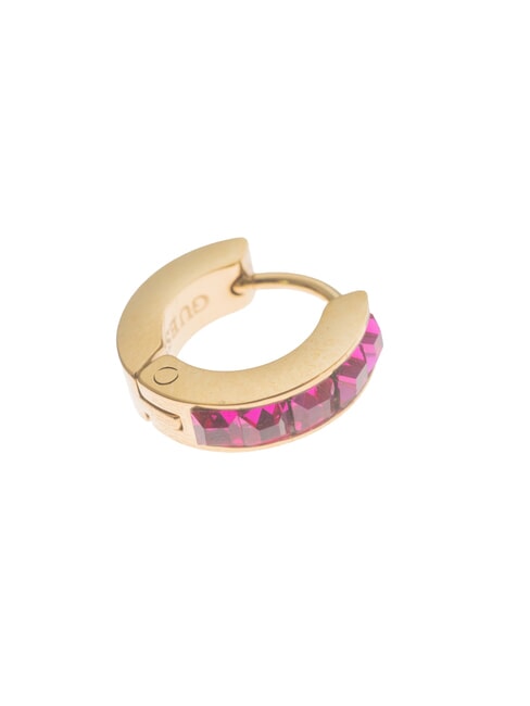 HUGGIE ME Earrings yellow gold/fuchsia - Earrings