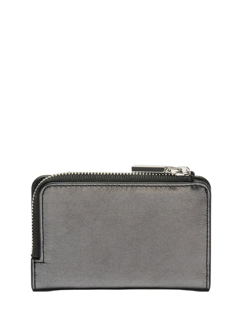 CAMPIONARIO - METALLIC PEPITA Leather wallet Black - Women&rsquo;s Wallets