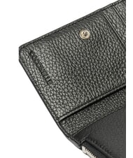 COCCINELLE CAMPIONARIO - METALLIC PEPITA Leather wallet Black - Women&rsquo;s Wallets - 3