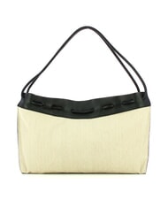 COCCINELLE CAMPIONARIO - ISABELA CANVAS Canvas and leather hobo bag natural / noir - Women&rsquo;s Bags - 3