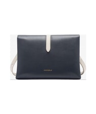 COCCINELLE CAMPIONARIO - DORIAN BICOLOR Leather shoulder bag midnig.b/blanco - Women&rsquo;s Bags - 3