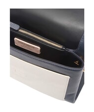 COCCINELLE CAMPIONARIO - DORIAN BICOLOR Leather shoulder bag midnig.b/blanco - Women&rsquo;s Bags - 4