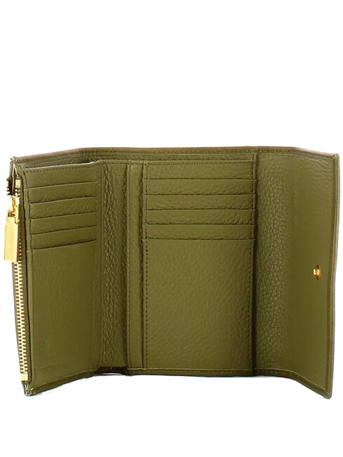 CAMPIONARIO - KELSEY VINTAGE Leather wallet laurel green - Women&rsquo;s Wallets