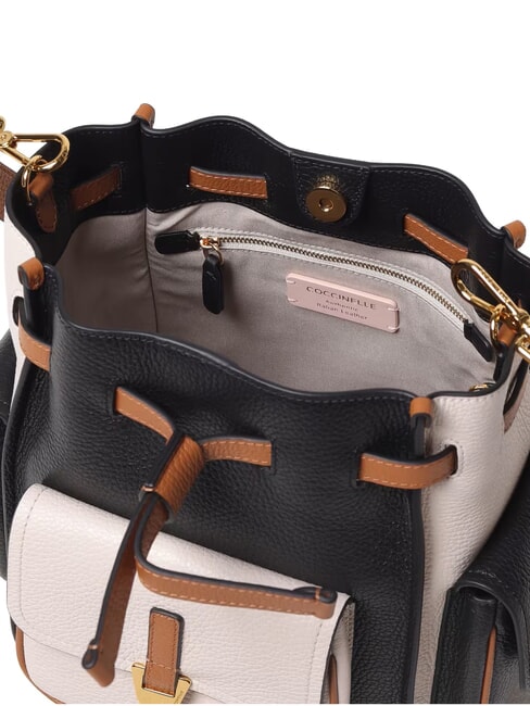 CAMPIONARIO - CAMPUS TRICOLOR Shoulder bag noir/lambs/cuir - Women&rsquo;s Bags