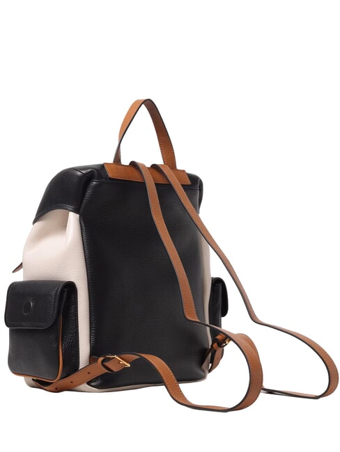 CAMPIONARIO - CAMPUS TRICOLOR Leather backpack noir/lambs/cuir - Women&rsquo;s Bags