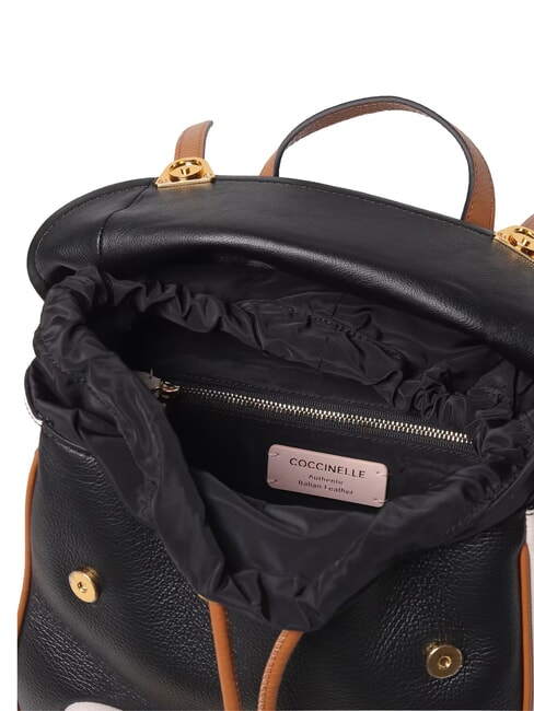 CAMPIONARIO - CAMPUS TRICOLOR Leather backpack noir/lambs/cuir - Women&rsquo;s Bags