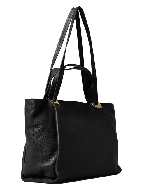 CAMPIONARIO - OLIVER Double handle leather bag Black - Women&rsquo;s Bags