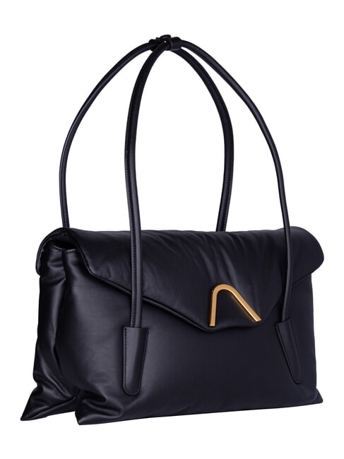 CAMPIONARIO - CHESTER PUFFY SMOOTH Shoulder bag Black - Women&rsquo;s Bags