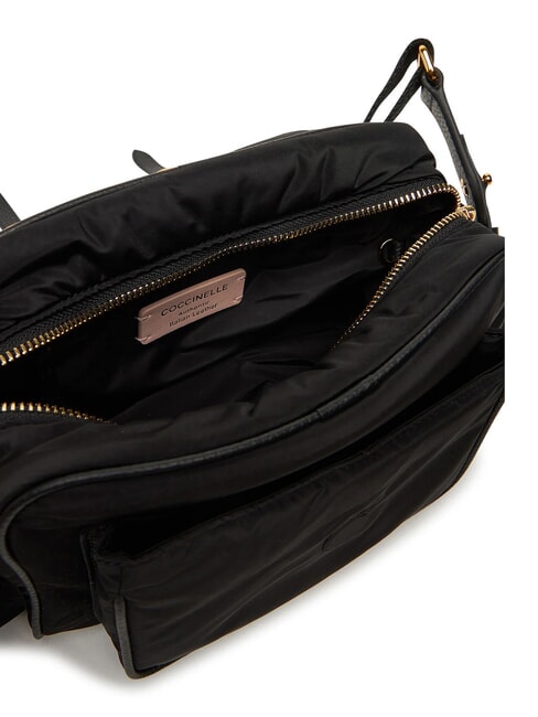 CAMPIONARIO - CAMPUS PUFFY NY Nylon and leather shoulder bag Black - Women&rsquo;s Bags