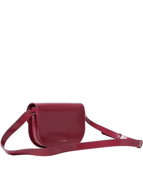 CAMPIONARIO - DEW SHINY CALF  Mini shoulder bag, in leather rosewood - Women&rsquo;s Bags