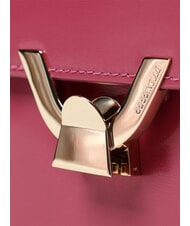 COCCINELLE CAMPIONARIO - DEW SHINY CALF  Mini shoulder bag, in leather rosewood - Women&rsquo;s Bags - 3