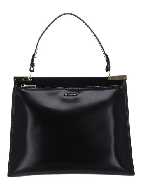 CAMPIONARIO - BINXIE SHINY CALF Mini Bag with shoulder strap Black - Women&rsquo;s Bags