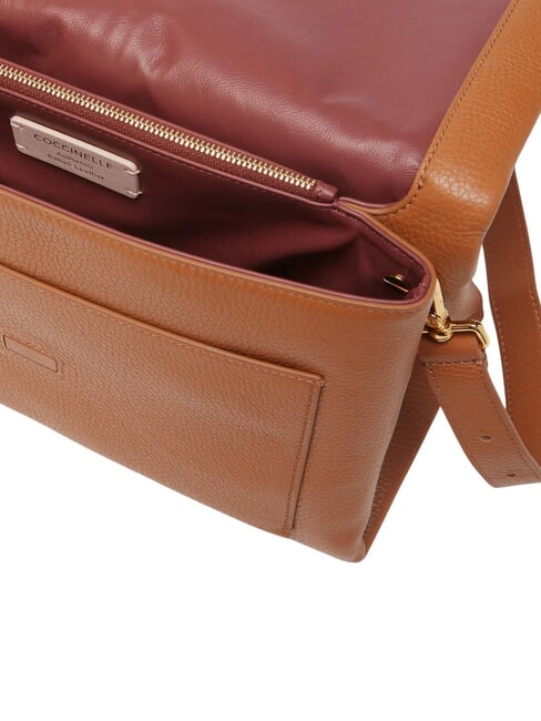 CAMPIONARIO - DORIAN Shoulder bag, in hammered leather CUIR - Women&rsquo;s Bags