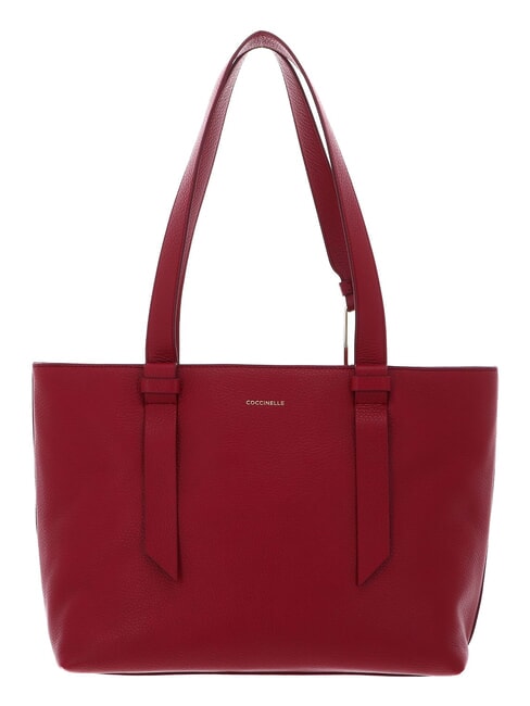 CAMPIONARIO - MALORY  Leather shopping bag sangria - Women&rsquo;s Bags