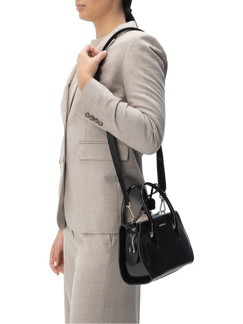 CAMPIONARIO - LORD SHINY CALF Handbag, with shoulder strap Black - Women&rsquo;s Bags