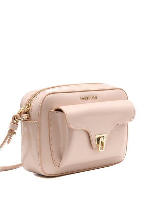 CAMPIONARIO - BEAT SHINY CALF Mini shiny leather shoulder bag rosette - Women&rsquo;s Bags