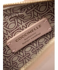 COCCINELLE CAMPIONARIO - BEAT SHINY CALF Mini shiny leather shoulder bag rosette - Women&rsquo;s Bags - 3